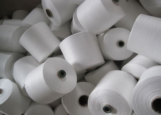 Raw White Polyester Ring Spun Yarn